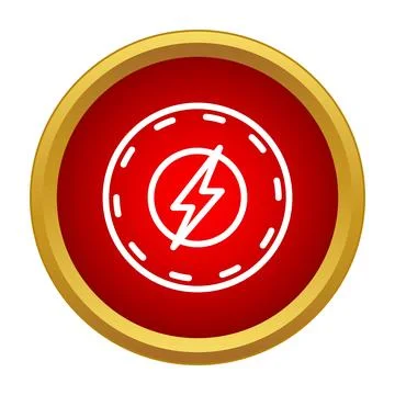 Lightning bolt icon symbolizing power and energy Stock Illustration