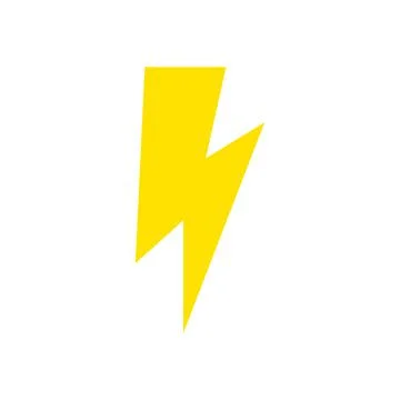 Lightning bolt, lightning flash icon. Modern vector illustration isolated  Stock Illustration