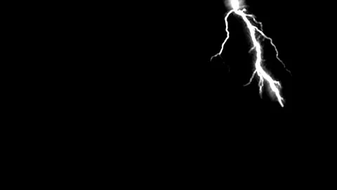 Lightning bolt motion graphics with night background Stock Footage 201584950