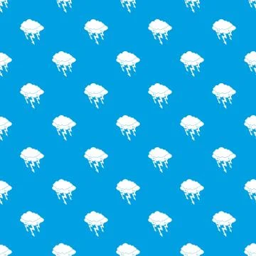 Lightning bolt pattern seamless blue Stock Illustration