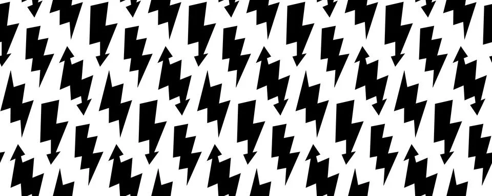 Lightning bolt seamless pattern. Thunder bolt repeating background. Flash Illustrazione stock