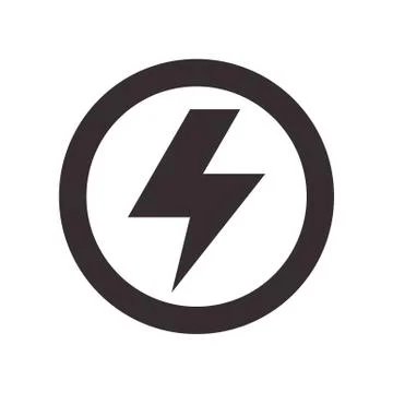 Lightning bolt sign Stock Illustration