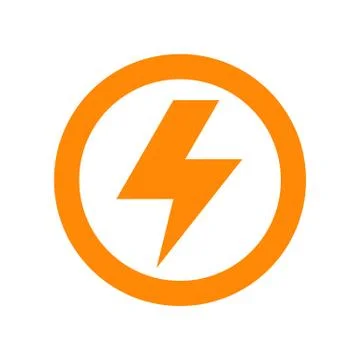 Lightning bolt sign Illustrazione stock