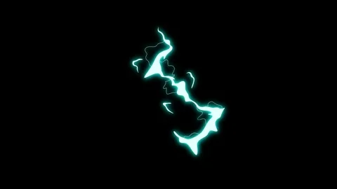 A lightning bolt that strikes quickly. Lightning and electricity Stock Footage 320775925