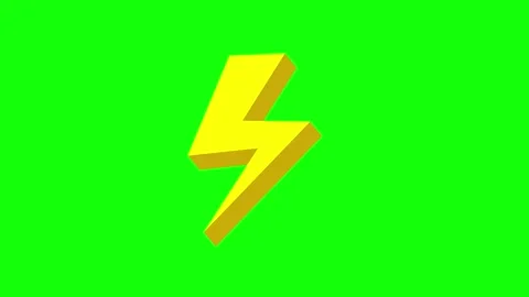 Lightning Bolt Symbol Random Popping Effect Background Stock Footage 318107380