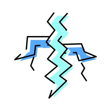 Lightning bolt symbol representing power and energy Stock Illustration