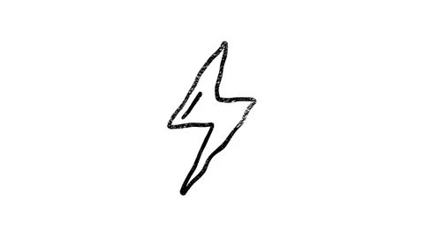 Lightning bolt. Thunderbolt flat style. Motion graphics Stock Footage 150770017