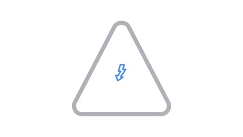 A lightning bolt with an upward arrow, symbolizing energy or growth. Stock Footage 334918613