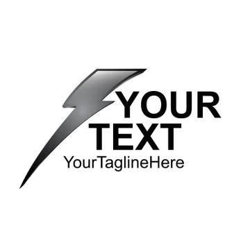 Lightning bolt vector icon. Flash icon. Bolt of lightning vector. Streak of l Stock Illustration