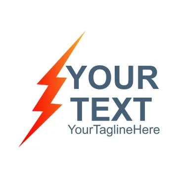 Lightning bolt vector icon. Flash icon. Bolt of lightning vector. Streak of l Stock Illustration