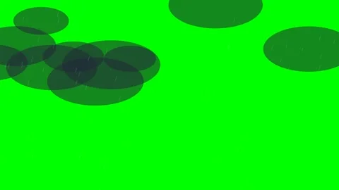 Lightning Bolts Flashing In Storm Clouds on Green Screen Video stock 342090553