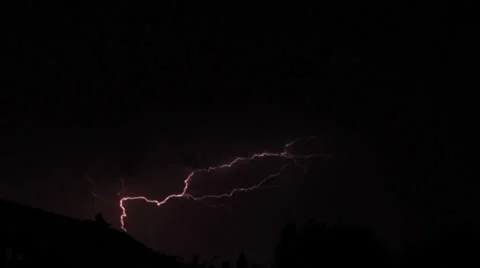 Lightning Bolts Stock Footage 26535304