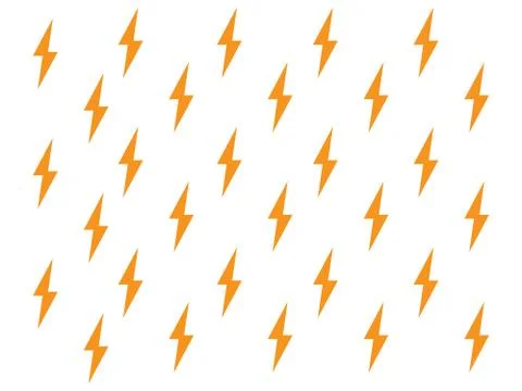 Lightning bolts pattern. Thunder bolt pattern energy lightning background Stock Illustration