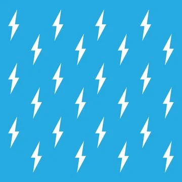 Lightning bolts pattern. Thunder bolt pattern energy lightning vector backgro Stock Illustration