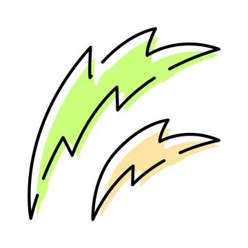 Lightning bolts representing electrical energy and power Illustrazione stock