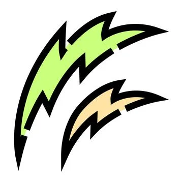 Lightning bolts representing electrical power and speed concept Stock Illustration