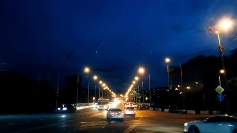 Lightning on the bridge 2 Video stock 120149963