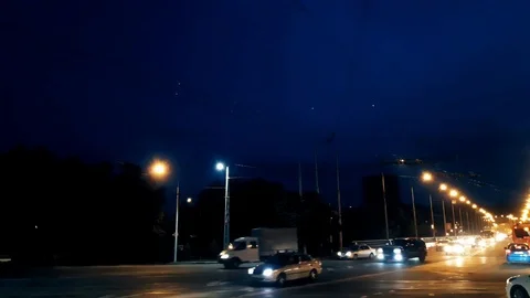 Lightning on the bridge 4 Video stock 120149995