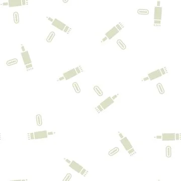 Lightning cable glyph seamless pattern イラスト素材