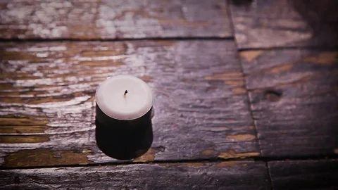 Lightning a candle Stock Footage 73932411