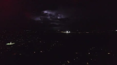 Lightning City Video stock 68740828