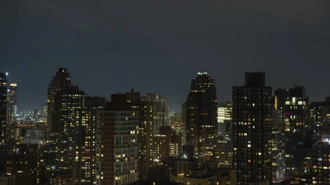 Lightning Cityscape Timelapse Stock Footage 208438732