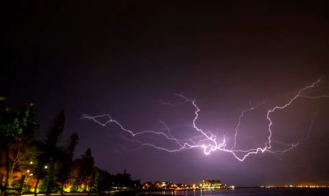 Lightning Cloud-to-Air Stock Photos