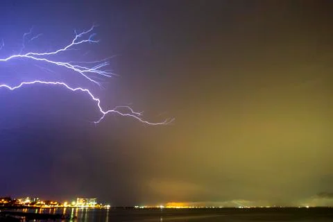 Lightning Cloud-to-Air Stock Photos