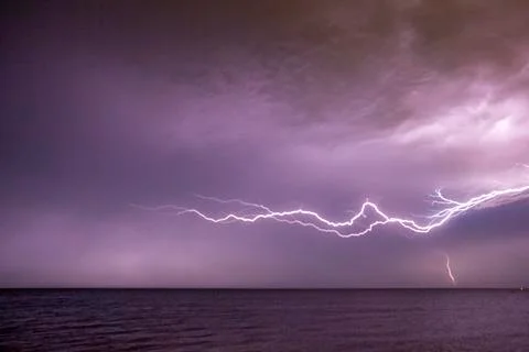 Lightning Cloud-to-Air Foto stock