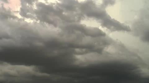 Lightning Cloud Close up Time Lapse Stock Footage