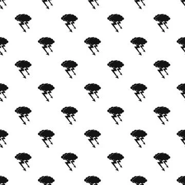 Lightning cloud pattern Stock Illustration
