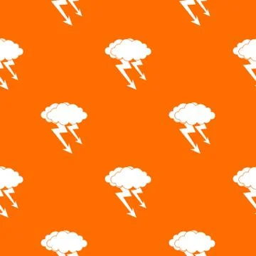 Lightning cloud pattern seamless Illustrazione stock