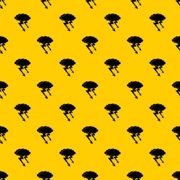 Lightning cloud pattern vector Illustrazione stock