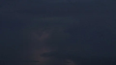 Lightning in clouds Stock Footage 74081332