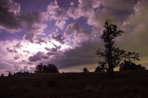 Lightning Clouds Stock Photos