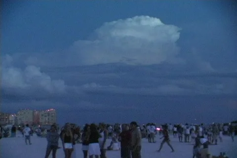 Lightning-Dusk Stock Footage 95219