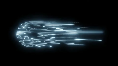 Lightning effect 2d isolated black Stock Footage 249246123