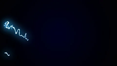 Lightning effect animation Stock Footage 196203432