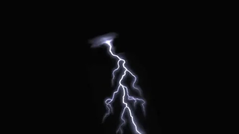 Lightning Effect Black Background Stock Video Footage Stock Footage 286071702