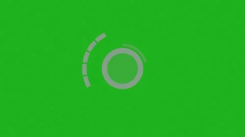 Lightning effect on circles motion graphics with green screen background Stock Footage 238355463