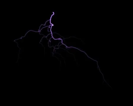 Lightning effects, lighting thunderstorm and lightning electricity Stock Illustration