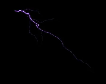 Lightning effects, lighting thunderstorm and lightning electricity Stock Illustration