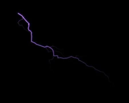 Lightning effects, lighting thunderstorm and lightning electricity Stock Illustration