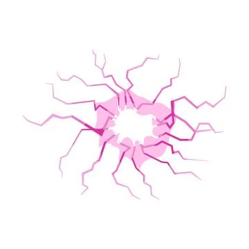 Lightning electric orb cartoon vector illustration Stock Illustration