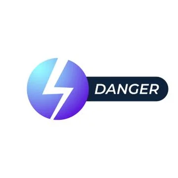 Lightning, electric power vector logo design element. Energy and thunder elec Ilustração Stock