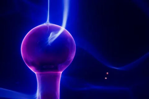 Lightning electrical sphere Stock Photos