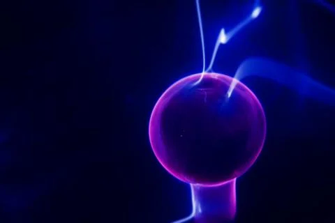 Lightning electrical sphere Stock Photos