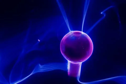 Lightning electrical sphere Foto stock