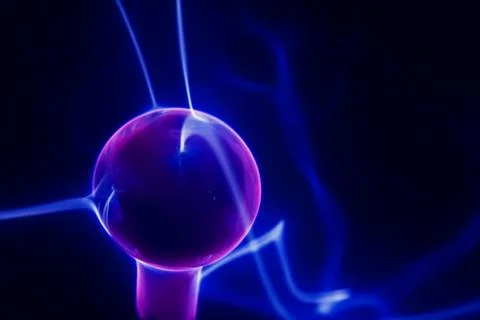 Lightning electrical sphere Stock Photos