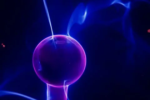 Lightning electrical sphere Stock Photos